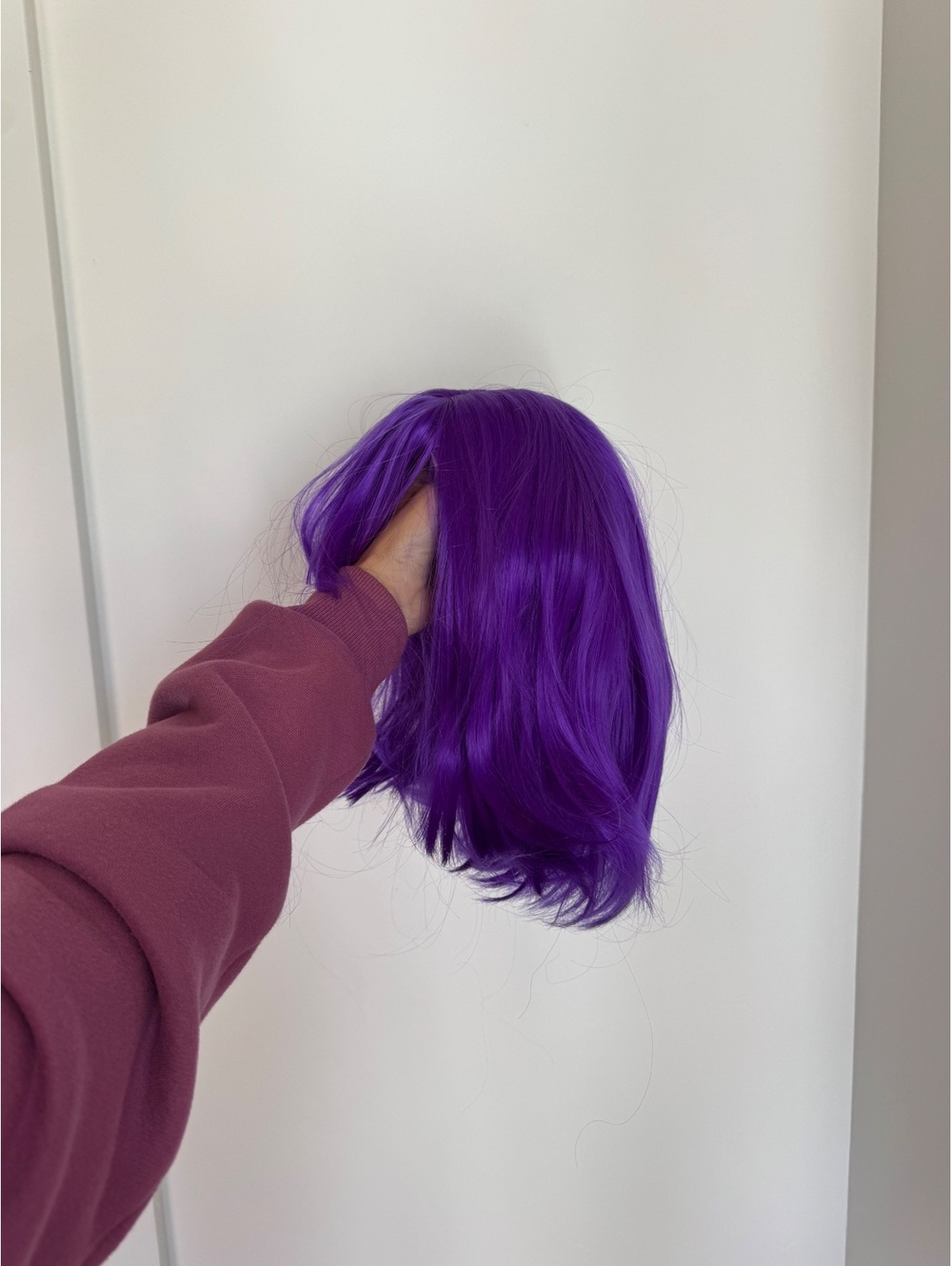 Vibrant Purple Bob Wig – Short Shoulder Length Costume/Cosplay Wig